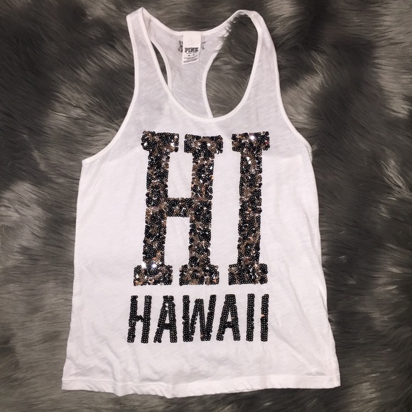 PINK Victoria’s Secret Hawaii Tank Top Bli… - Picture 1 of 5